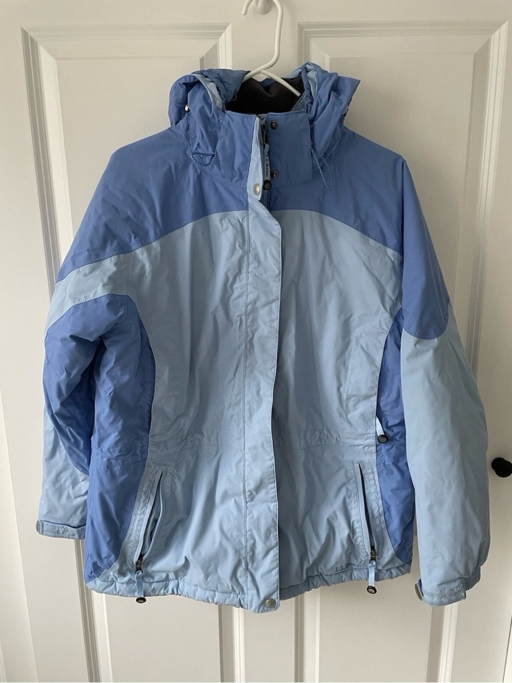 LL Bean Primaloft Women’s Large Blue Winter Ski Snowboarding Jacket Coat Parka